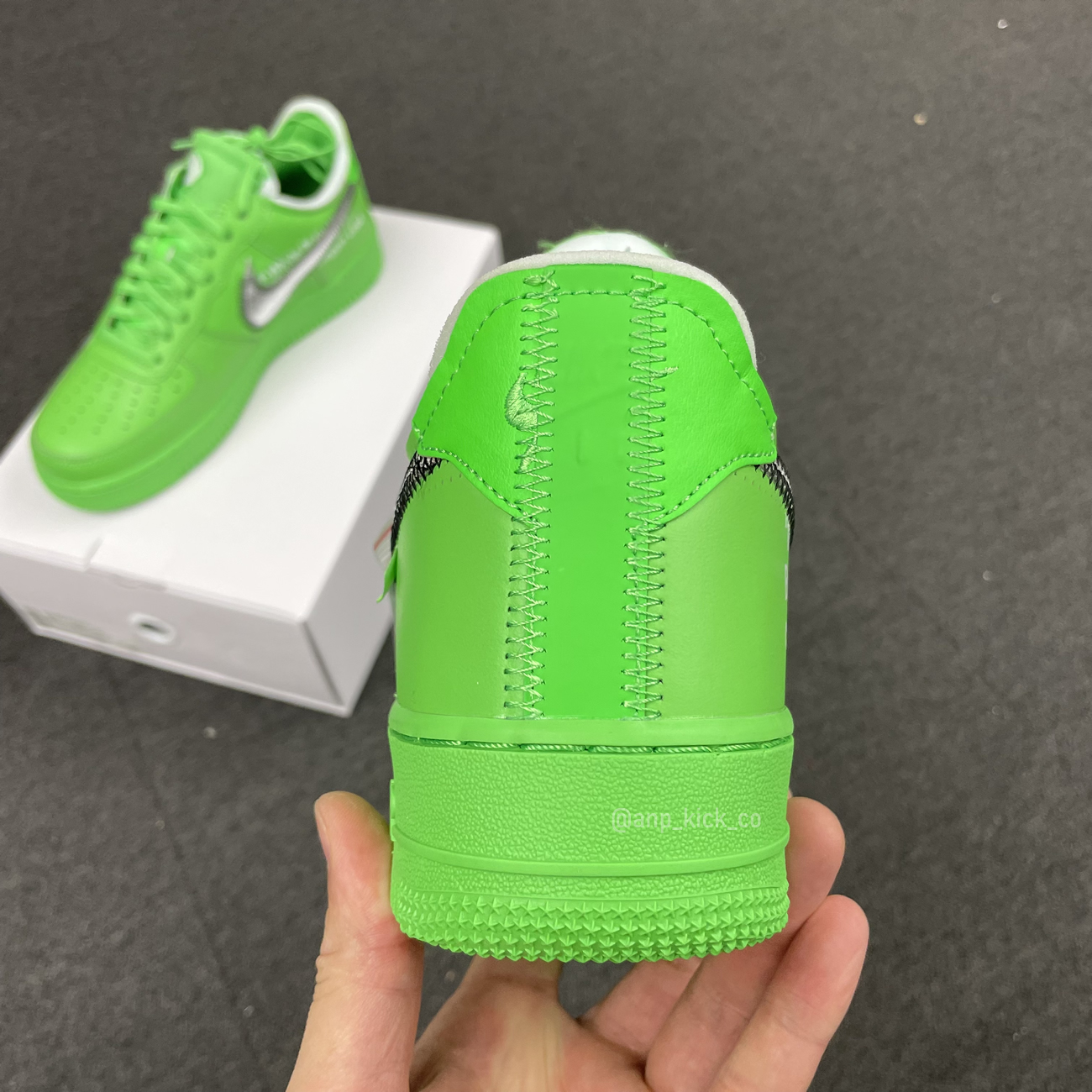 Off White Nike Air Force 1 Low Light Green (3) - newkick.app